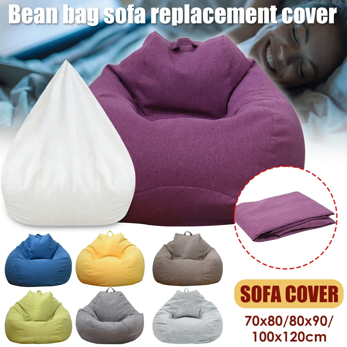 ขนาดใหญ่Bean Bagเก้าอี้โซฟาสบา - Kids Outdoor Lounge Chair With Umbrella บทวิจารณ์และราคา