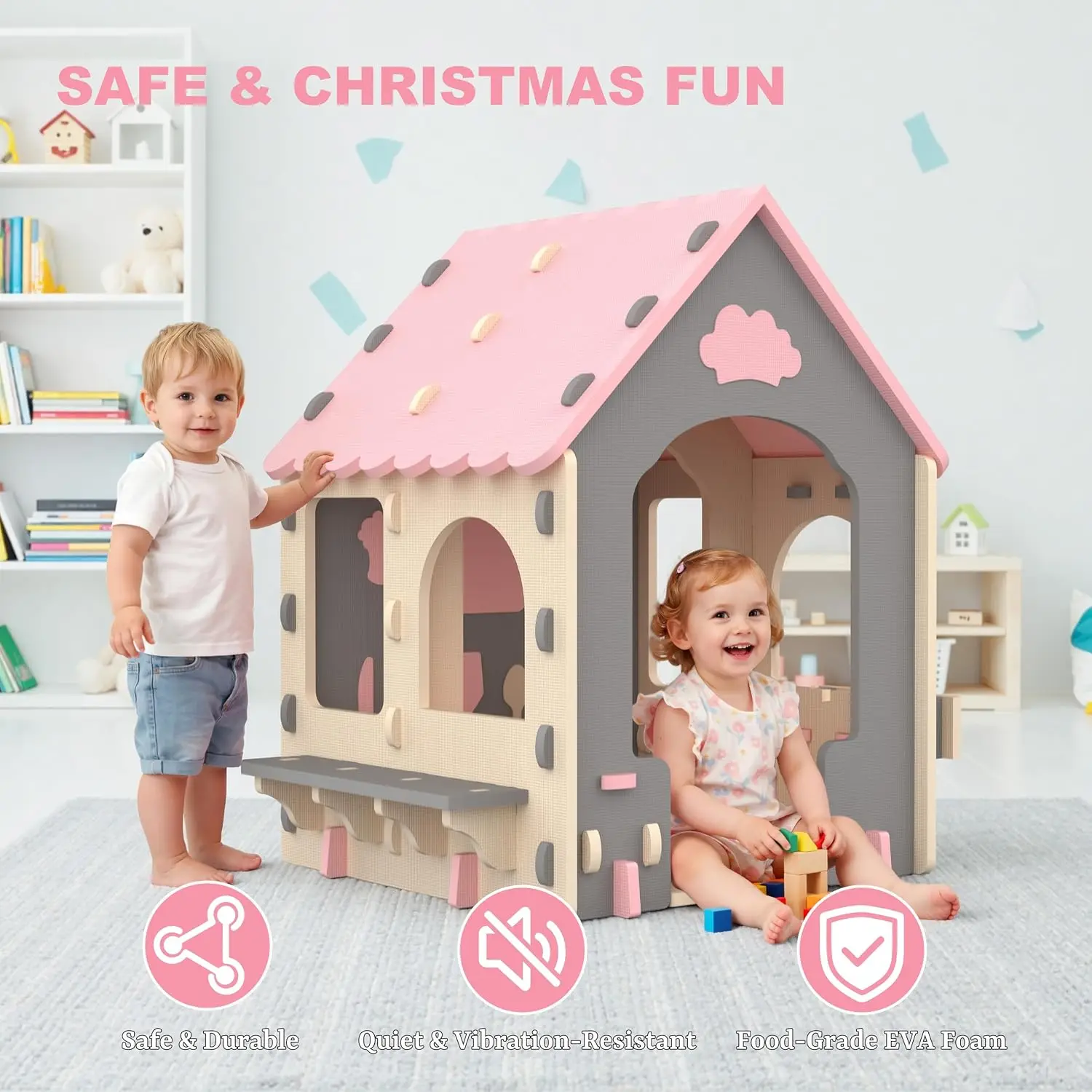 บ้านเด็กเล่นธีมครัว, บ้านเด็กเ - Kids Outdoor House With Kitchen บทวิจารณ์และราคา