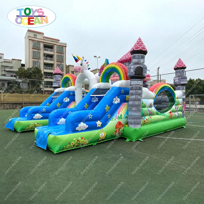 บ้านลมเป่าลมขนาดใหญ่สำหรับเด็ก - Kids Outdoor Jumping Castle บทวิจารณ์และราคา