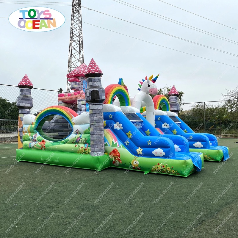 บ้านลมเป่าลมขนาดใหญ่สำหรับเด็ก - Kids Outdoor Jumping Castle บทวิจารณ์และราคา