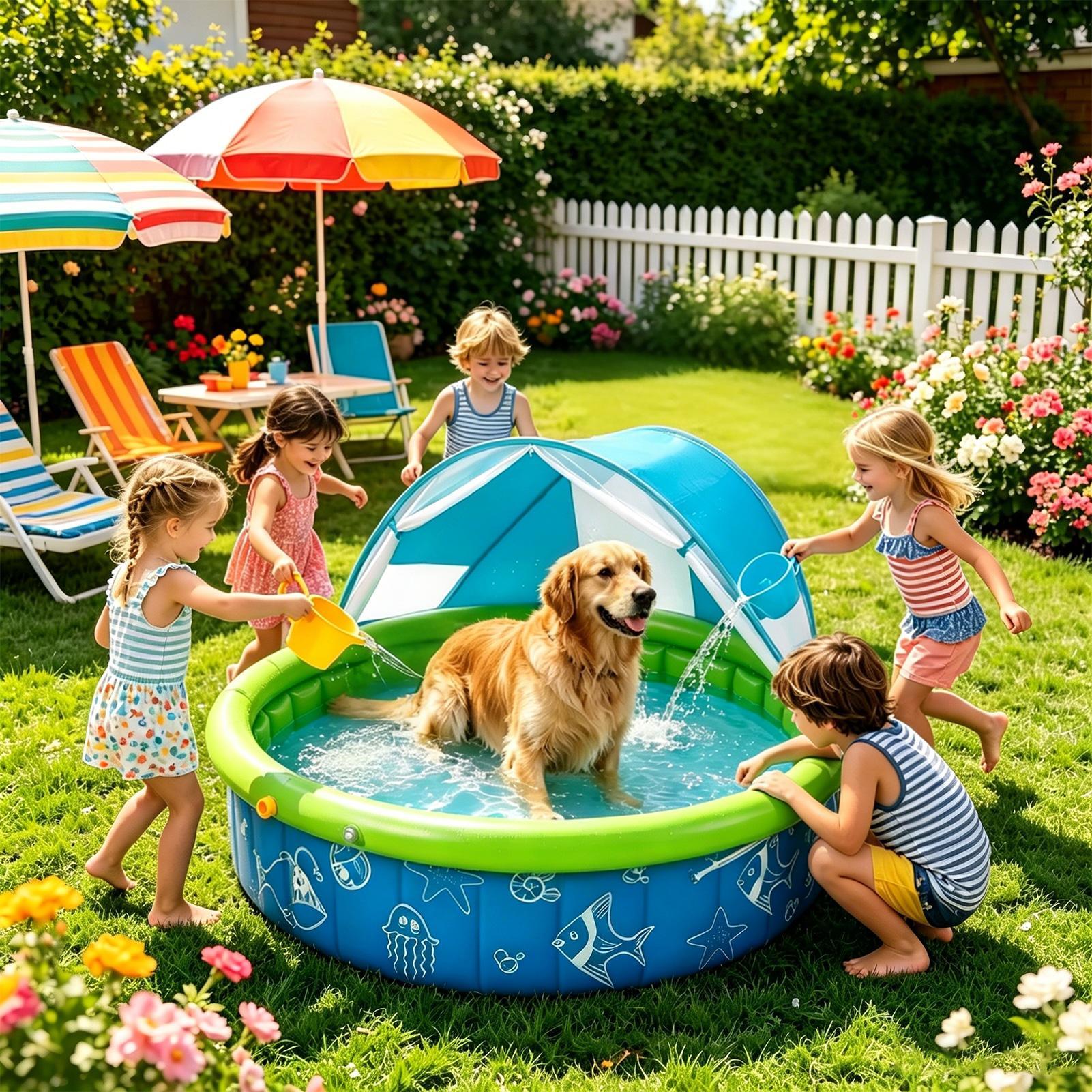 สระว่ายน้ำเด็กสำหรับฤดูร้อนกลา - Kids Outdoor Yard บทวิจารณ์และราคา