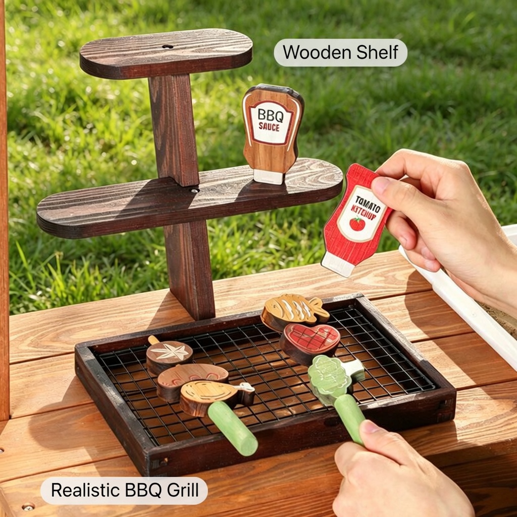 บ้านไม้เล่นกลางแจ้งสำหรับเด็ก  - Kids Outdoor House With Kitchen บทวิจารณ์และราคา