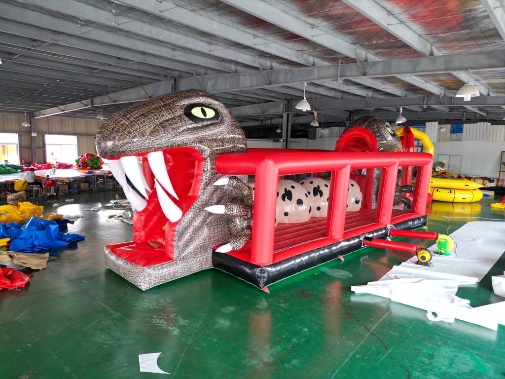เครื่องเล่นเป่าลมแบบมีสิ่งกีดข - Kids Outdoor Jumping Castle บทวิจารณ์และราคา