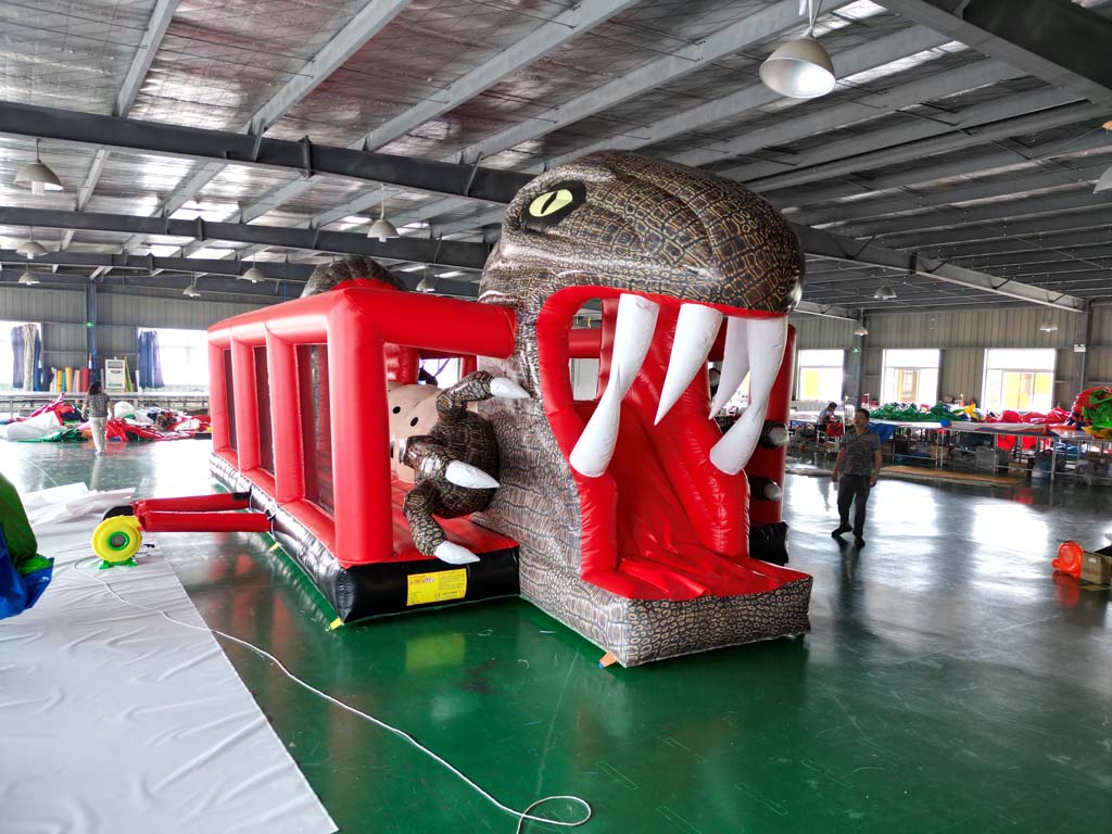 เครื่องเล่นเป่าลมแบบมีสิ่งกีดข - Kids Outdoor Jumping Castle บทวิจารณ์และราคา